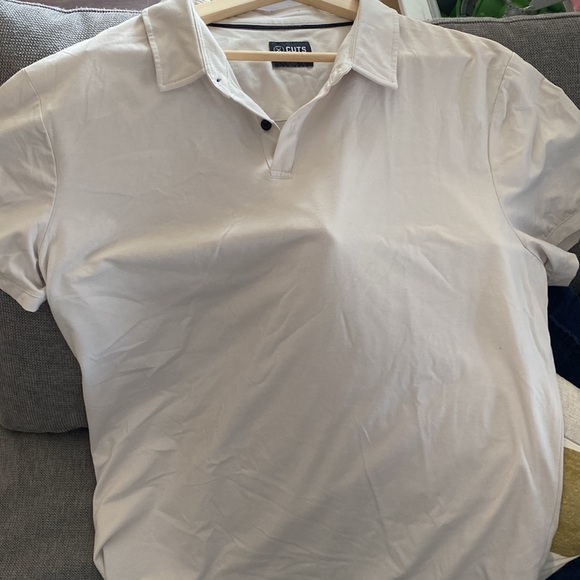 Mens Cuts polo. Size XXL. Beige - Picture 2 of 4